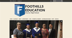 Desktop Screenshot of foothillscharter.org